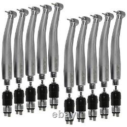 1-10Dental High Speed Handpiece Standard Head With 4Holes Quick Coupler fit NSK