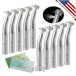 10 YABANGBANG dental 6 holes high speed push button LED quick connect handpiece