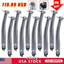 10 pieces NSK Style Dental High Speed Handpiece Push Button 4 holes Fit STNABM