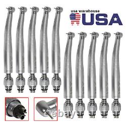 10Dental High Speed Turbine Handpiece 4 Hole Quick Coupler Coupling Fit KAVO