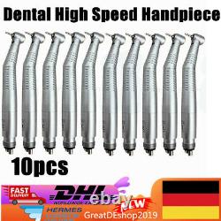 10Handstück Dental High Speed LED Fiber Optic Handpiece Turbine 4Loch