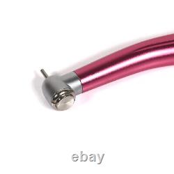10X Dental High Speed Handpiece Push Button 4Holes Standard Head Pink UK ZM1