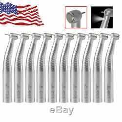 10X Kavo style dental 6 hole high speed push button LED quick connect handpiece