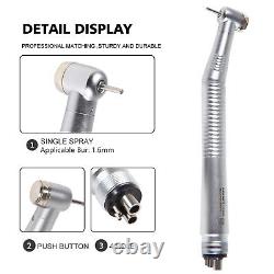 10X NSK Style Dental High Speed Turbine Handpiece Push Button 2/4 Hole Y1CBA4 UK