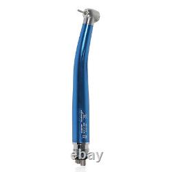 10X NSK Style Dental High Speed Turbine Handpiece Push Button 4-Hole Blue UK-A