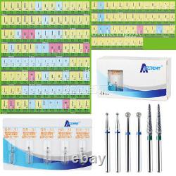1500 Pcs Dental Mani Style Diamond Burs Tooth Drill For High Speed Handpiece S