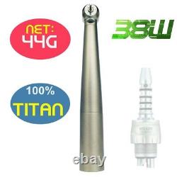 25000LUX 38W Titanium Dental High Speed Fiber Optic Turbines For Sirona Coupler