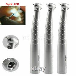 3X NSK Style Dental LED Fiber Optic High Speed Handpiece Standard Turbine UK YB