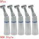 5pcs Handpiece Dental Slow Low Speed Contra Angle Push Button Head High Torque