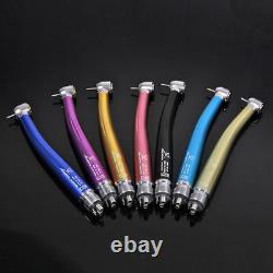 7X NSK Style Dental High Speed 4-H Handpiece Push Button Turbine 7 Color ZM1