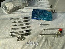 Adec Handpiece Lot + 3413 Tri-Pac Portable Dental Unit