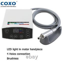 COXO Dental Electric Micro Motor LED Handpiece 15 11 Contra Angle Fiber Optic