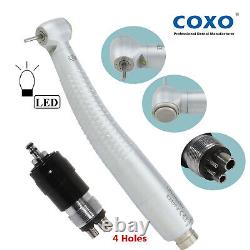 COXO Dental LED Self Power High Speed Handpiece fit NSK QD-J Coupling 2/4Hole UK