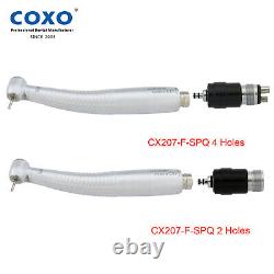 COXO Dental Self Power LED Handpiece CX207-F High Speed Air Turbine 2/4H Fit NSK