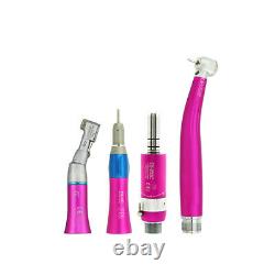 Colorful Dental LowithHigh Speed Contra Angle Handpiece LED PANA MAX B2/M4 Kit
