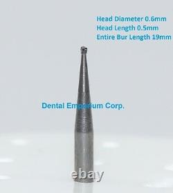 Dental Carbide Burs FG # 1/2 Round for High Speed Handpiece 100 Package