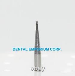 Dental Carbide Burs FG #1/4 Round for High Speed Handpiece Pack of 100