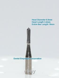 Dental Carbide Burs FG #1156 Domed Fissure Plain Cut High Speed HP 100 Pack