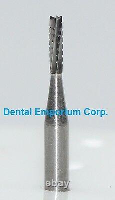 Dental Carbide Burs FG #556 Flat Fissure Cross Cut High Speed Handpiece 100/pk