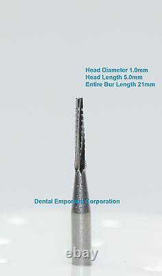 Dental Carbide Burs FG #700L Tapered Fissure Crosscut High Speed Handpiece 100pk