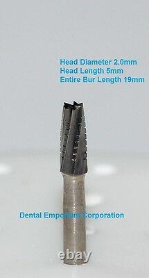 Dental Carbide Burs FG # 703 Tapered Fissure CrossCut High Speed HP 100 Pack