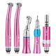 Dental Color High Low Speed Handpiece Kit Push Button Single Water Spray 4hole