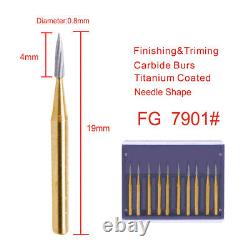 Dental Lab Carbide Tungsten Steel FG Burs Drill for High Speed Handpiece