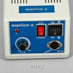 Dental Lab Marathon Electric Micromotor + 35K RPM Polishing Handpiece 35,000 UK