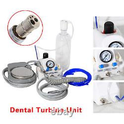 Dental Portable Air Turbine Unit 4Hole / High / Low Speed Handpiece Kit UK