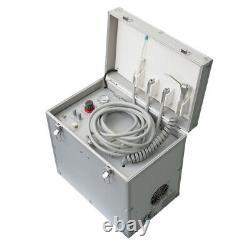 Dental Portable Delivery Mobile Unit Siutcase Suction Air Compressor Handpiece