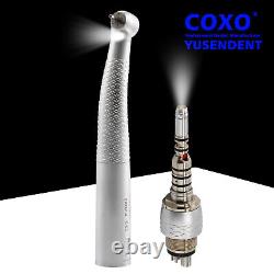 Fit KAVO 6H Coupler Dental COXO Fiber Optic LED High Speed Handpiece/Quick 6Hole
