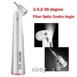 Light dental 14.2 LED 45°Angle Head surgical contra angle handpiece red ring