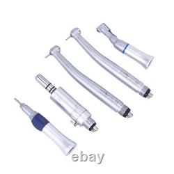 NSK Style Dental Push High & Low Speed Handpiece Kit Sraight Contra Angle Motor