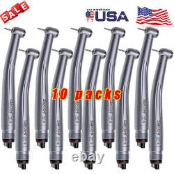 10 Packs Sandent Nsk Style Dental High Speed Push Button Clean 4h USA