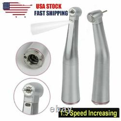 15 Dental Electric Fiber Optic Led Contra Angle Handpiece Red Ring Fit Kavo Fda