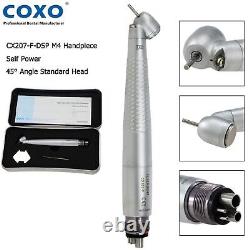 COXO Dental 45° Turbine à grande vitesse à LED chirurgicale avec auto-alimentation pour NSK CE