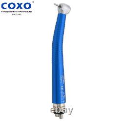 COXO Turbine à air de haute vitesse pour pièce à main dentaire colorée avec anti-rétraction 2/4 trous