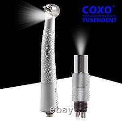 Turbine haute vitesse à fibre optique COXO pour dentisterie avec couplage à LED à 6 broches NSK