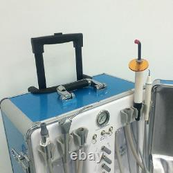 Unité Dentaire Portative Avec Compresseur D’air +chaise Dentaire+handpieces À Grande Vitesse